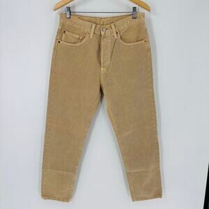 Levi’s Premium 501 Jeans Tan Size 30x28 Mens Button Fly 90’s Style